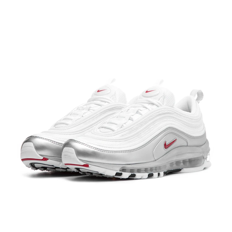 Nike Air Max 97 QS “Liquid Silver” мужские кроссовки для бега Серебристые спортивные кроссовки с воздушной подушкой At5458-001-002-100
