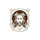 Водонепроницаемая икона Иисуса, из ПВХ, декоративный автомобильный стикер см х 13 см, без выцветания, для защиты от солнца, 11,2