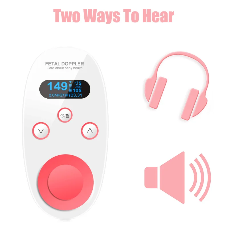 CE Doppler Fetal Baby Heart Rate Monitor Pregnancy Ultrasound Detector Home Use No Radiation Heartbeat Coleteros Mujer | Красота и