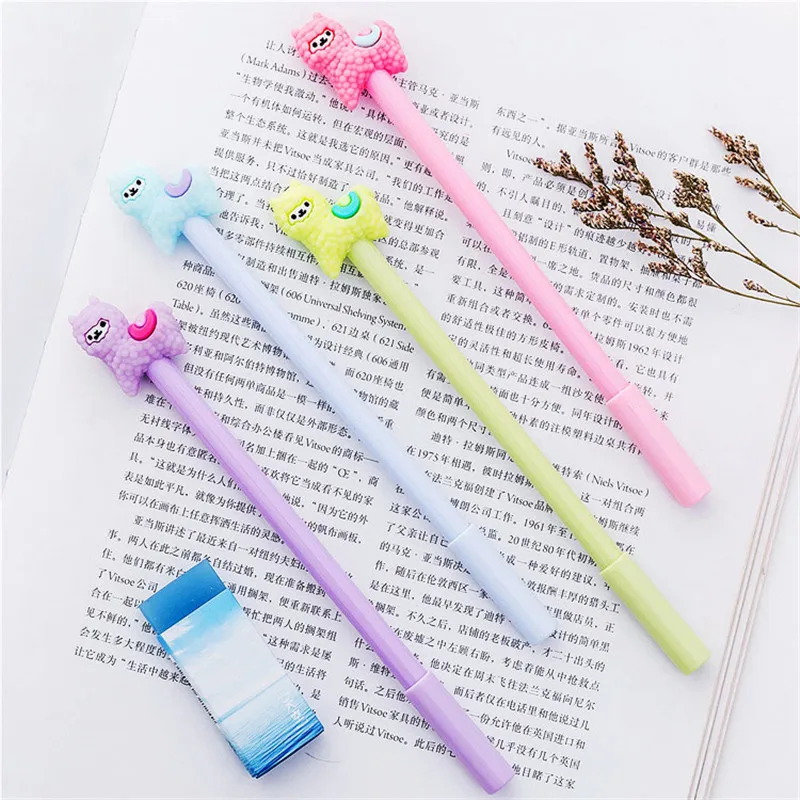 Красочные Альпака 0 38 мм гелевые чернила ручка школьные принадлежности черные