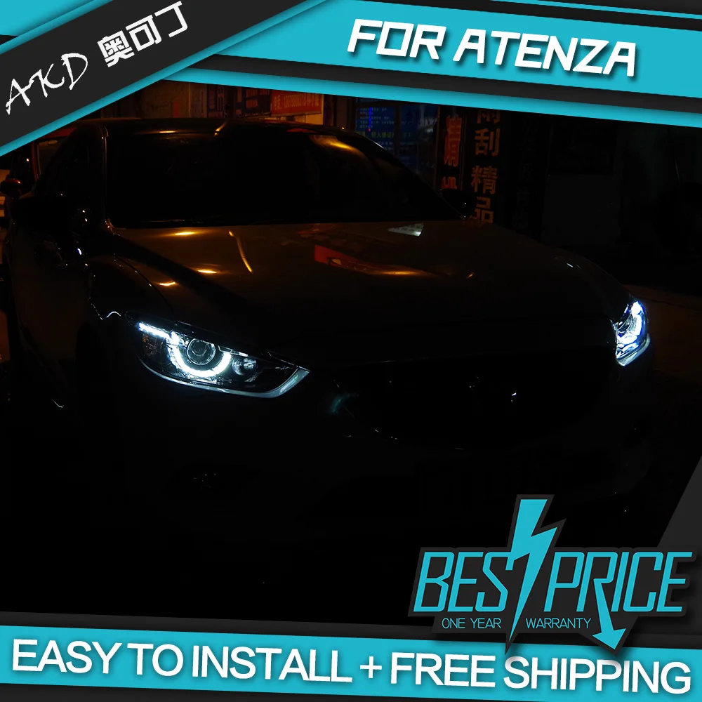 АКД автомобилей Стайлинг фар для Mazda 6 Mazda6 Atenza 2013 2016 фары светодиодный ходовые