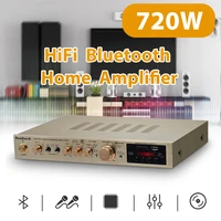 720w 5 1 channel amplifier audio bluetooth compatible hifi power amplifier sd usb remote control karaoke players amplificador