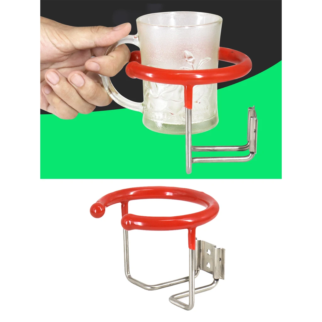 

Universal Stainless Steel Boat Ring Cup Drink Holder for Marine, Yacht, Truck, Rv Trailer