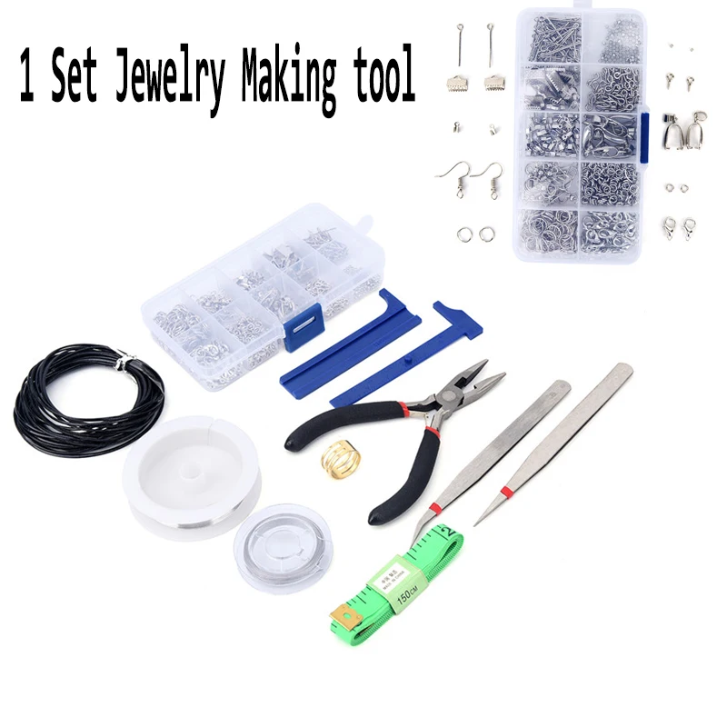 1 Набор DIY домашний большой набор для изготовления украшений плоскогубцы бусины