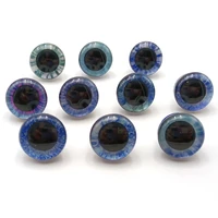 new 20pcs 14mm16mm20mm25mm blue color 3d glitter eyes safety puppet toy plush toy color doll eyes