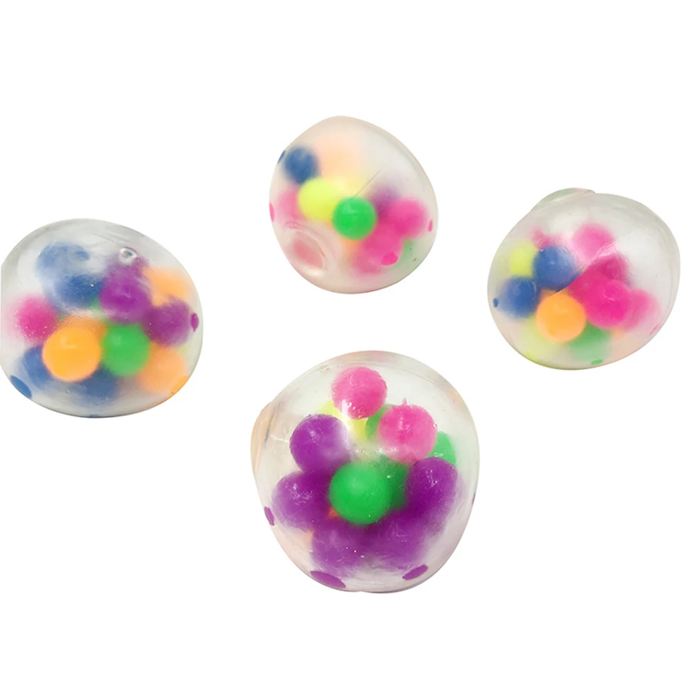Bola de alivio de tensi&oacute;n colorida para ni&ntilde;os y adultos, juguete antiansiedad, Bola de alivio de tensi&oacute;n esponjosa, bola bonita-3