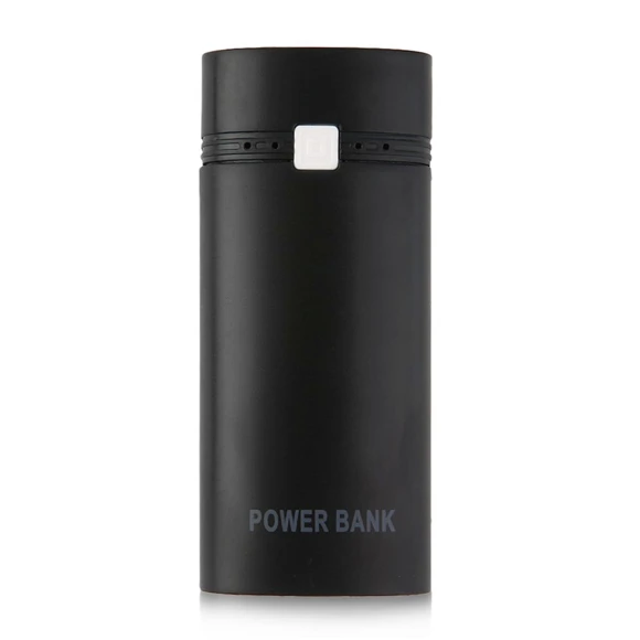 Black Печатная плата для портативного зарядного устройства корпус Портативный USB power Bank чехол DIY Kit 18650 Мобильный Аккумуляторный сотовый телефон зарядное устройство зажигалка 5 цветов на выбор - Цвет: Black