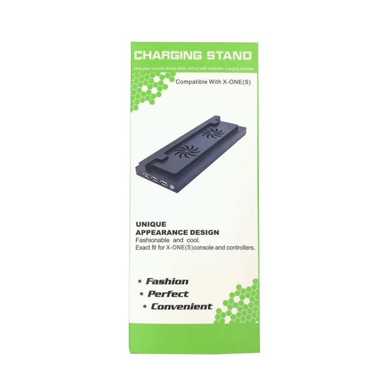 Вертикальная подставка с двойным охлаждающим вентилятором для Xbox one S/Slim хаб 3 USB