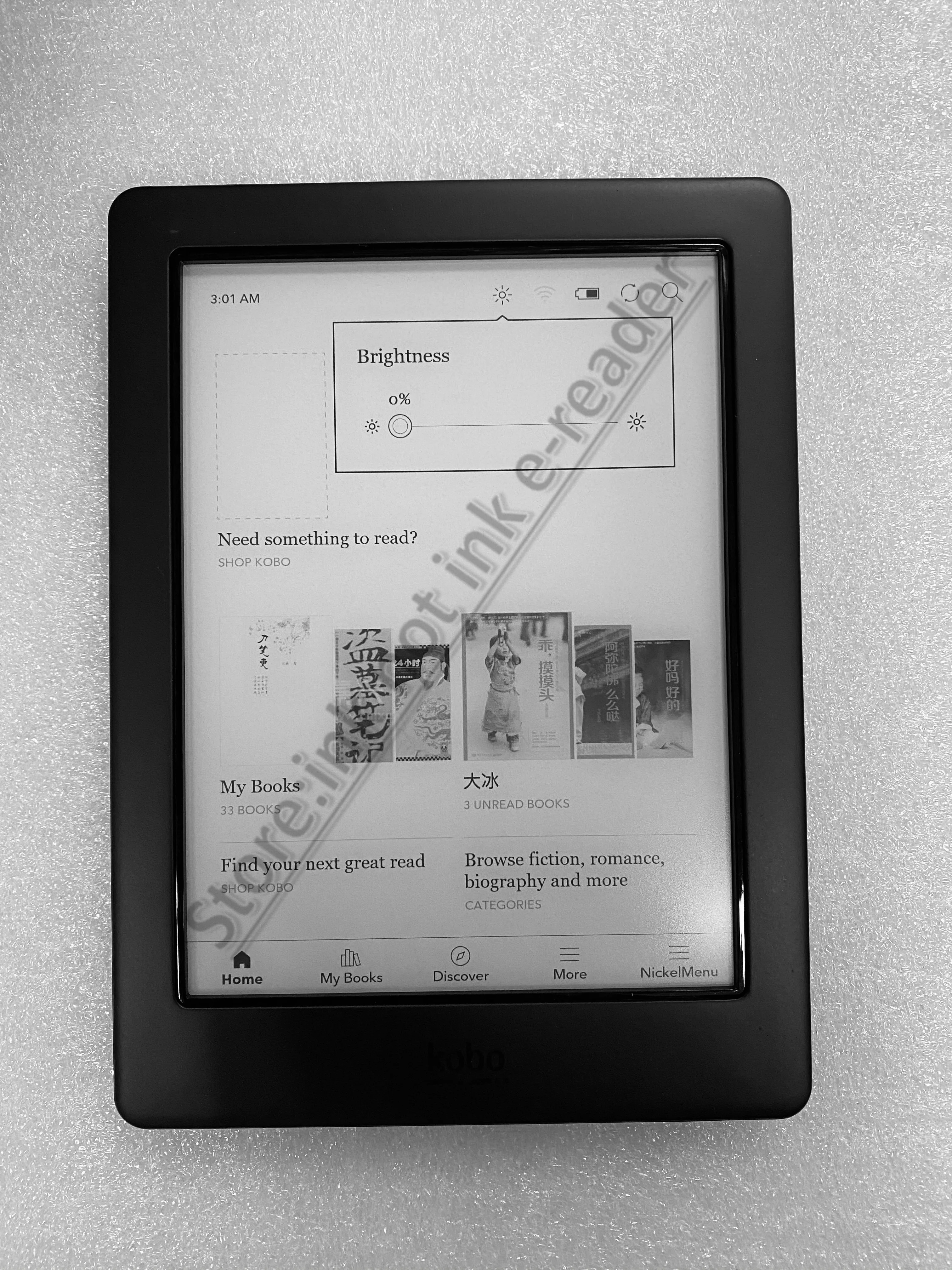 Электронная книга 4G сенсорный экран 1448x1072 6 дюймов черные чернила KoBo glo HD 300PPI новая