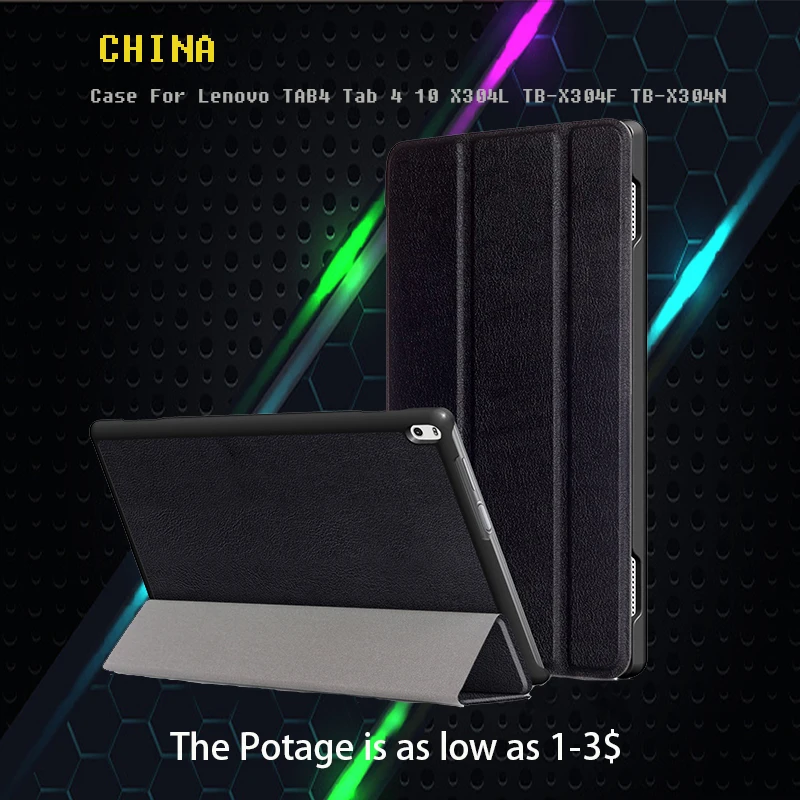 Новинка 2018 тонкий умный чехол-подставка для Lenovo TAB4 Tab 4 10 X304L TB-X304F 0 дюйма с рисунком