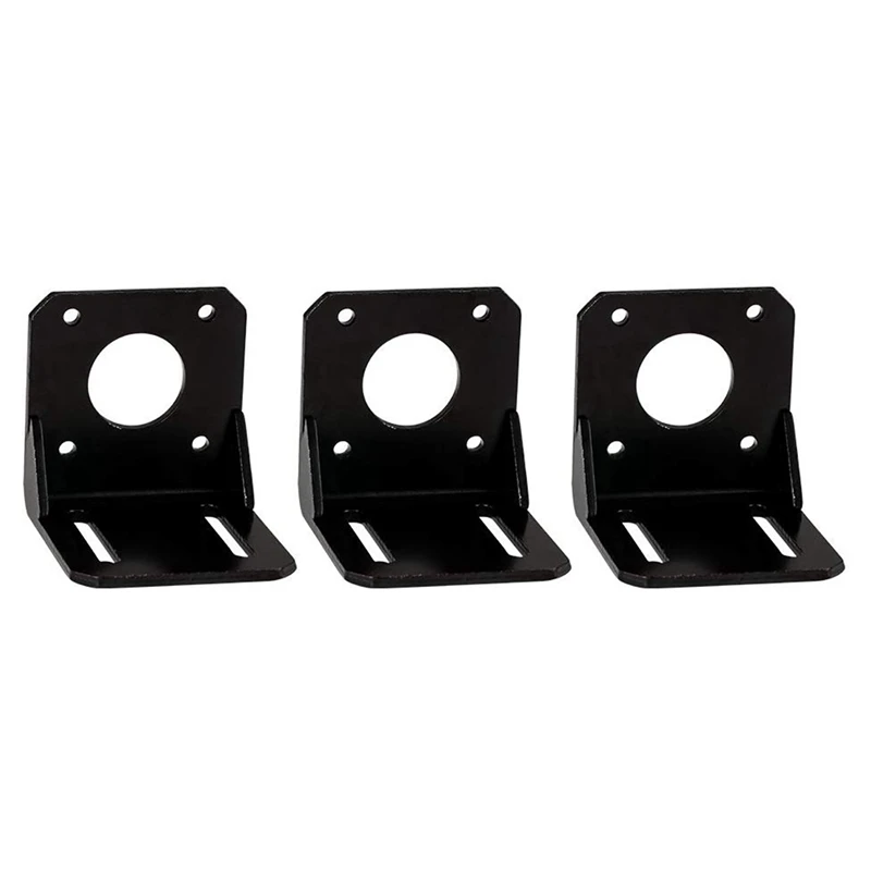 

Stepper Motor Mounting Bracket, 3PCS Alloy Steel L Bracket for Nema 17 Stepper Motor & HSS Step Cone Drill Bit - 4-42mm