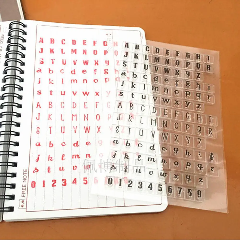 Прозрачные штампы на английском языке силиконовая прозрачная печать букв штамп