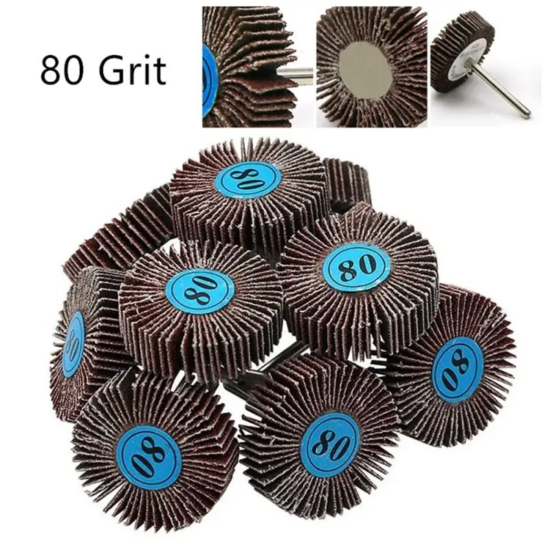 1/10PC Sandpaper Flap Disc Polishing Belt Grinder Wheels Abrasive Sanding Discs Shutter Rotary Electric Tools Dremel Accessories