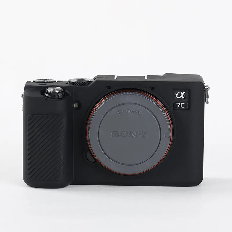 Силиконовый кожаный брони чехол для камеры защитный Sony A7c Alpha 7c Camera s ONLY |