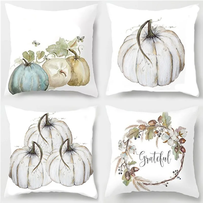 Хеллоуин Подушка с изображением тыквы чехол персиковый бархат пледы Наволочка