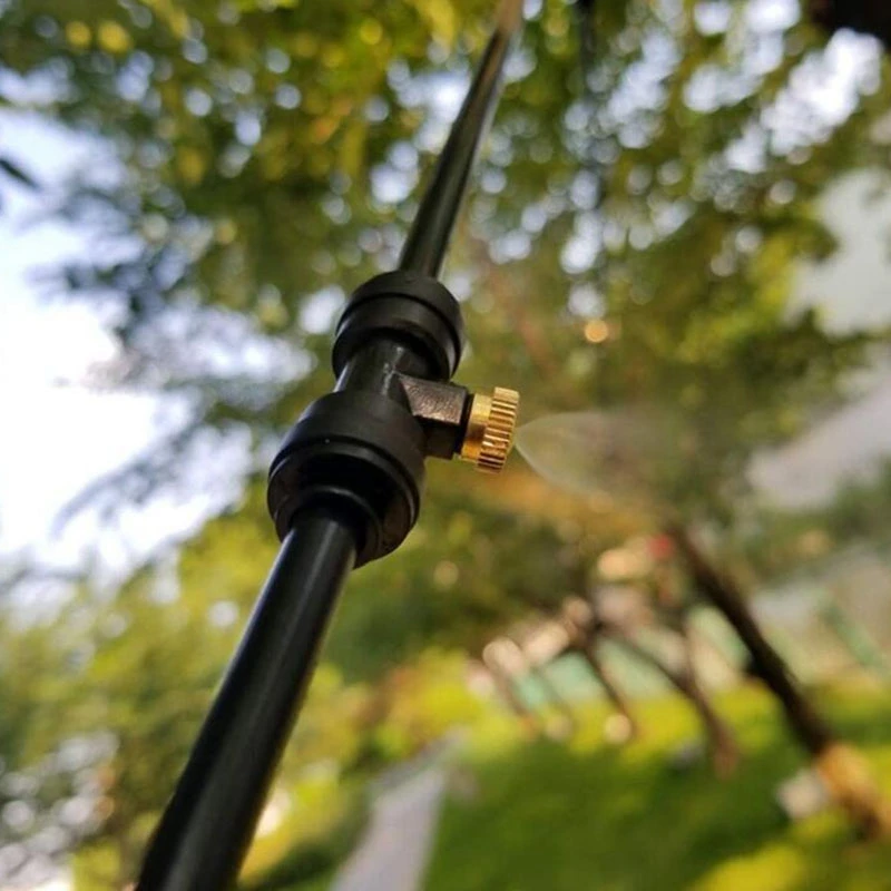 

20Pcs Brass Misting Nozzles for Cooling System 0.012 Inch(0.3 mm) Water Spray Nozzle Sprinklers Misting Cooling