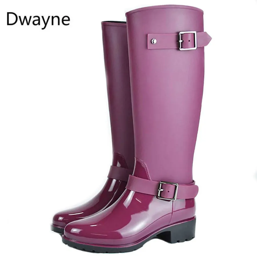Dwayne rainboots/фирменный дизайн Сапоги до середины икры Студенческие резиновые сапоги