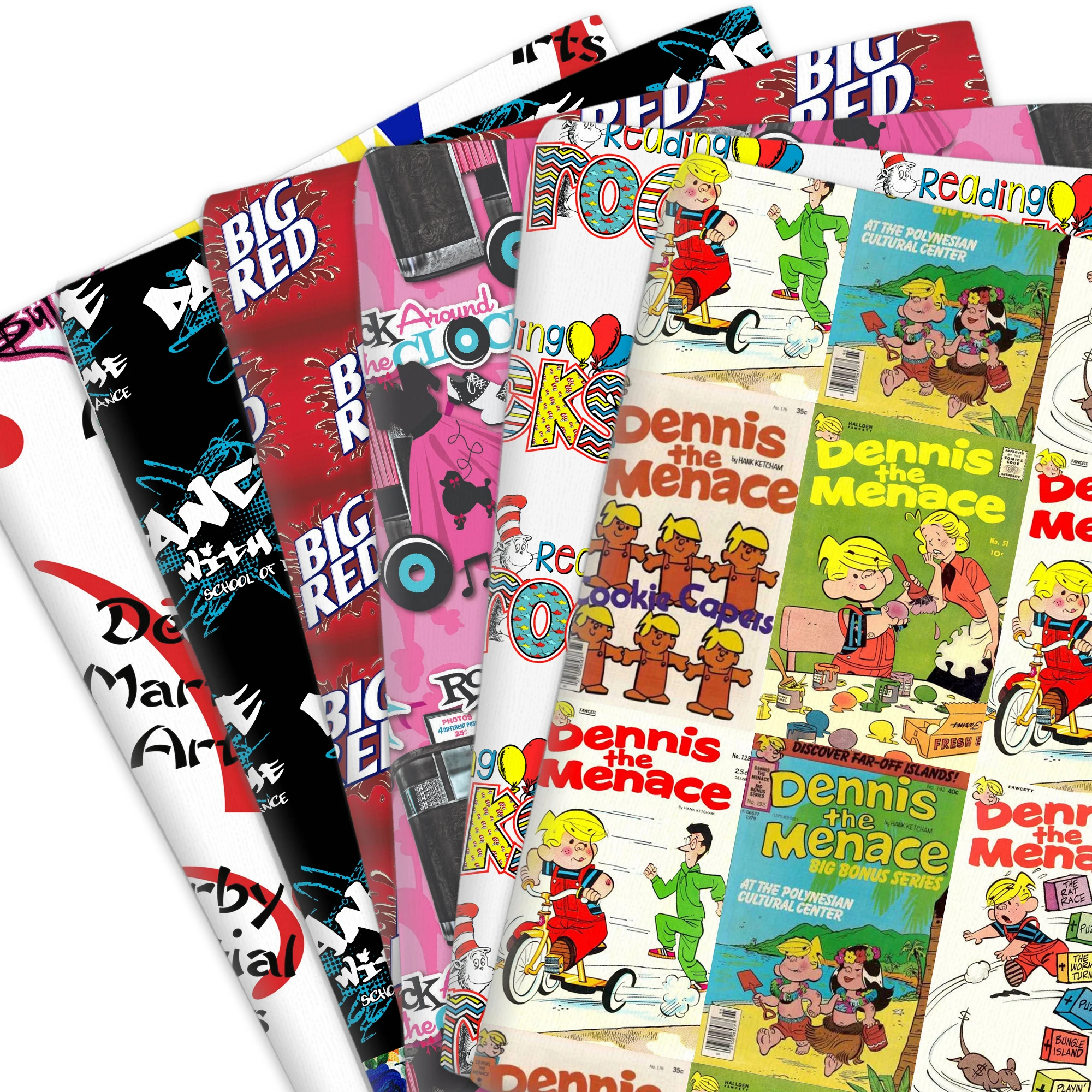 Слова из мультфильма 50*145 см буквы полиэстера/100% хлопка/трикотажный материал в