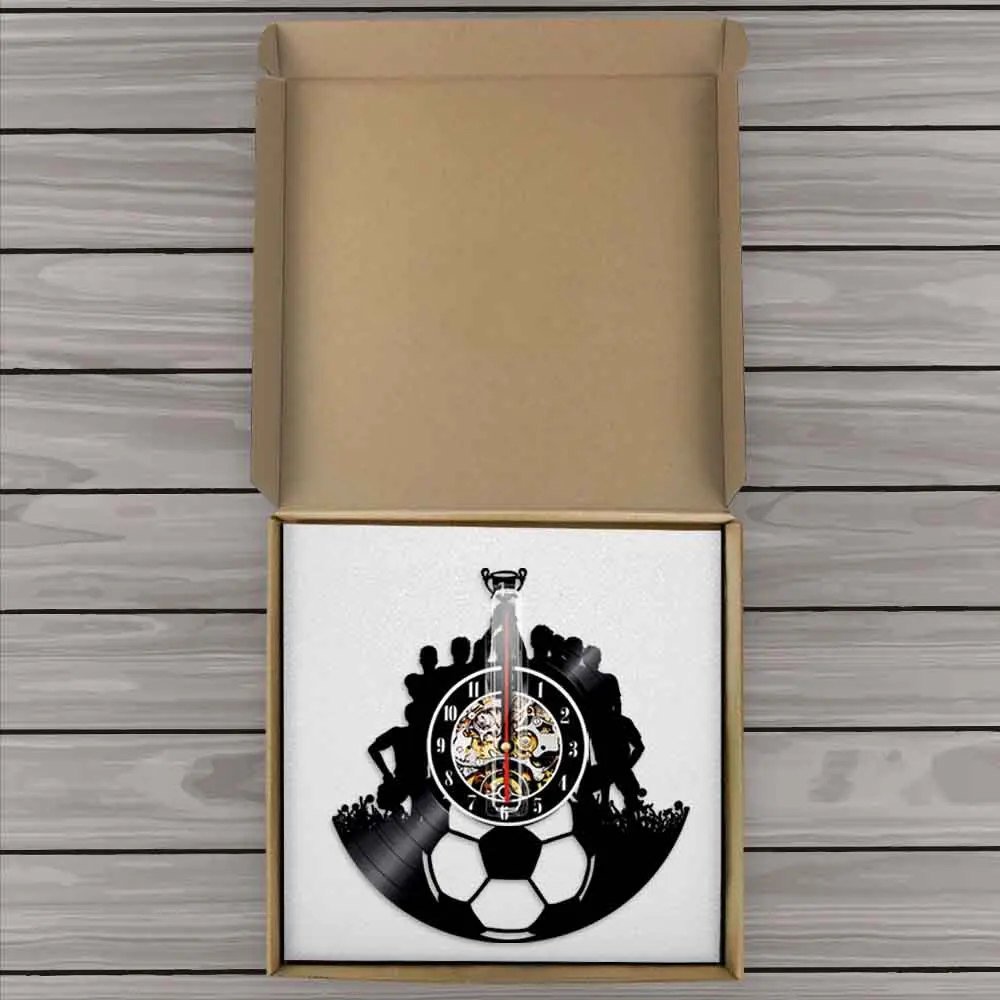 Настенные часы с виниловыми пластинами винтажные художественные украшения