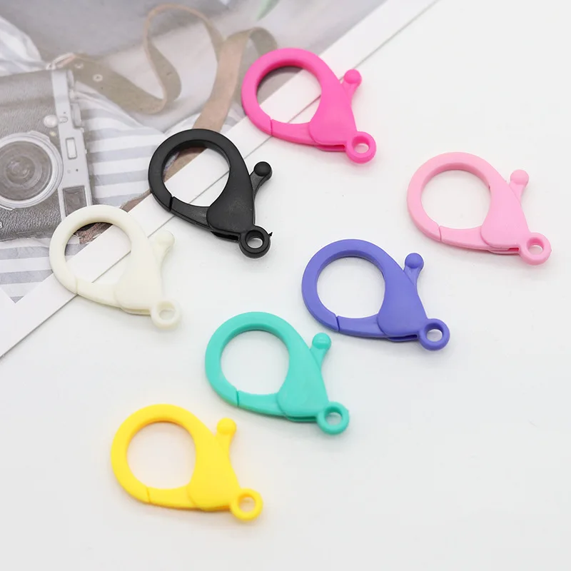 

10 Pcs Plastic Lobster Clasp Hook For Diy Jewelry Making Supplies Bracelet Key Chain Accessories Bag Charms Accessories