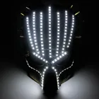 Маска хищника для косплея по фильму, реквизит для косплея, Светодиодная лента, страшная Маскарадная маска, вечерние светящиеся маски