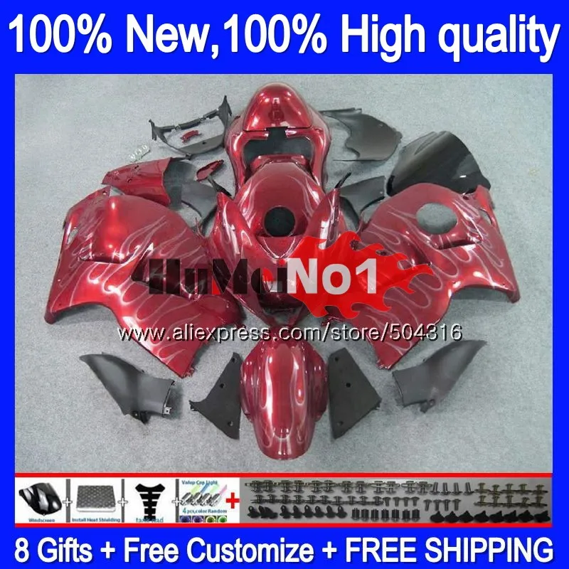 

GSXR-1300 For SUZUKI Hayabusa GSXR 1300 Red silvery 28MC.108 GSXR1300 2002 2003 2004 2005 2006 2007 96 02 03 04 05 06 07 Fairing