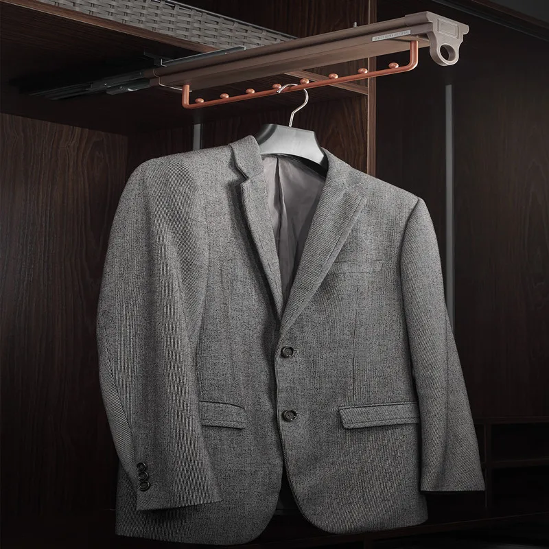 

2021 New Design Manufacture Multi-function Automatic Household Pull Out Top Mounted Clothes Hanger Rack SUP-1004