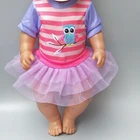 Одежда для куклы, подходит 43 см, короткое платье для куклы, детский день рождения