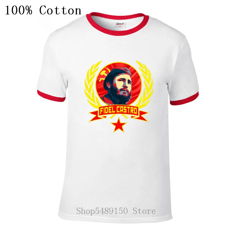 Куба Hero Фидель футболки с Кастро для мужчин модные кубинский гордости футболка