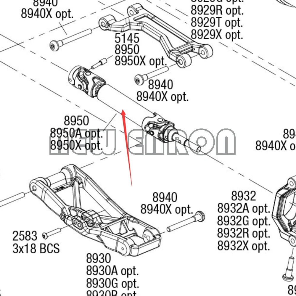 

NEW ENRON Hard Steel Splined CVD Driveshaft Axles #8950 Front/Rear For RC CAR Traxxas 1/10 Monster Truck MAXX 4S 89076-4