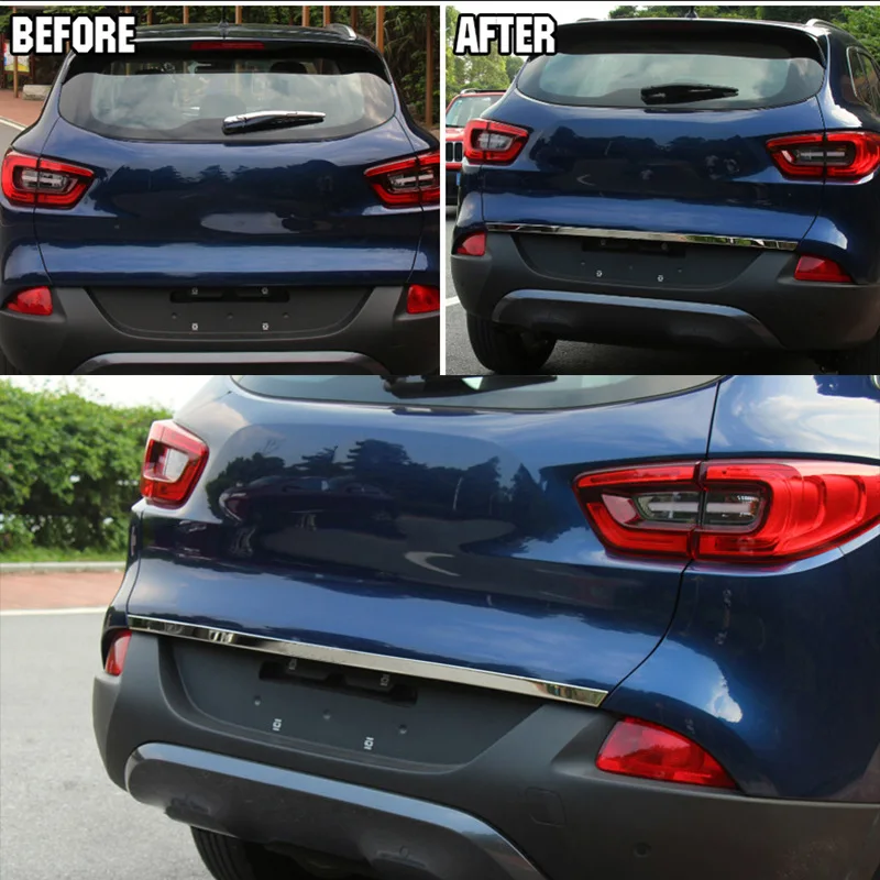 

Tailgate Rear Door Bottom Cover Molding Trim Stainless Steel Back Door Trim FOR Renault Kadjar 2016 2017 -2019 Car Decorate