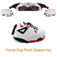 new pet dog toys fashion plush dog slippers toy simulation training slippers fidget luxury large dogs cat toy pet toy