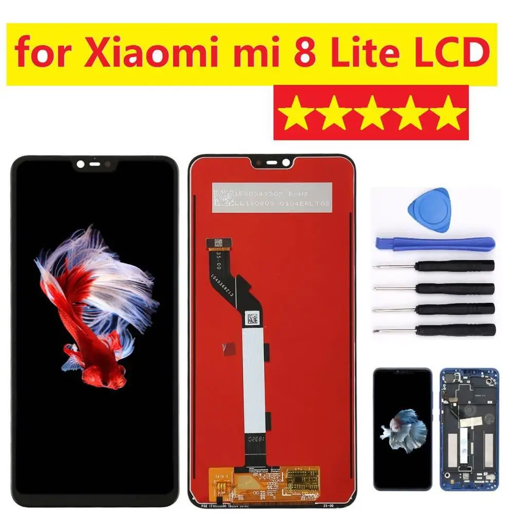 Pantalla LCD original para Xiaomi mi 8 lite mi 8 teen, montaje de digitalizador con pantalla t&aacute;ctil-0
