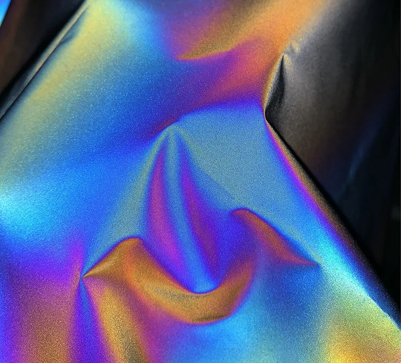 Светоотражающий Радужный светильник из 100% полиэстера 45 см * 130 см|Ткань| |