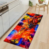 animal series elephant hd doormat bath non slip mat home washable kitchen carpet living room hallway colourful flannel rug