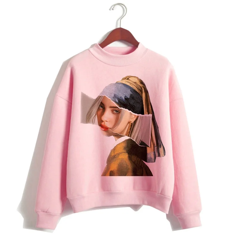 Billie Eilish, худи, женская одежда, толстовка, Корейская, 90 s, с капюшоном, Harajuku, с принтом, толстовки, уличная, топ, повседневная, ulzzang, капюшон
