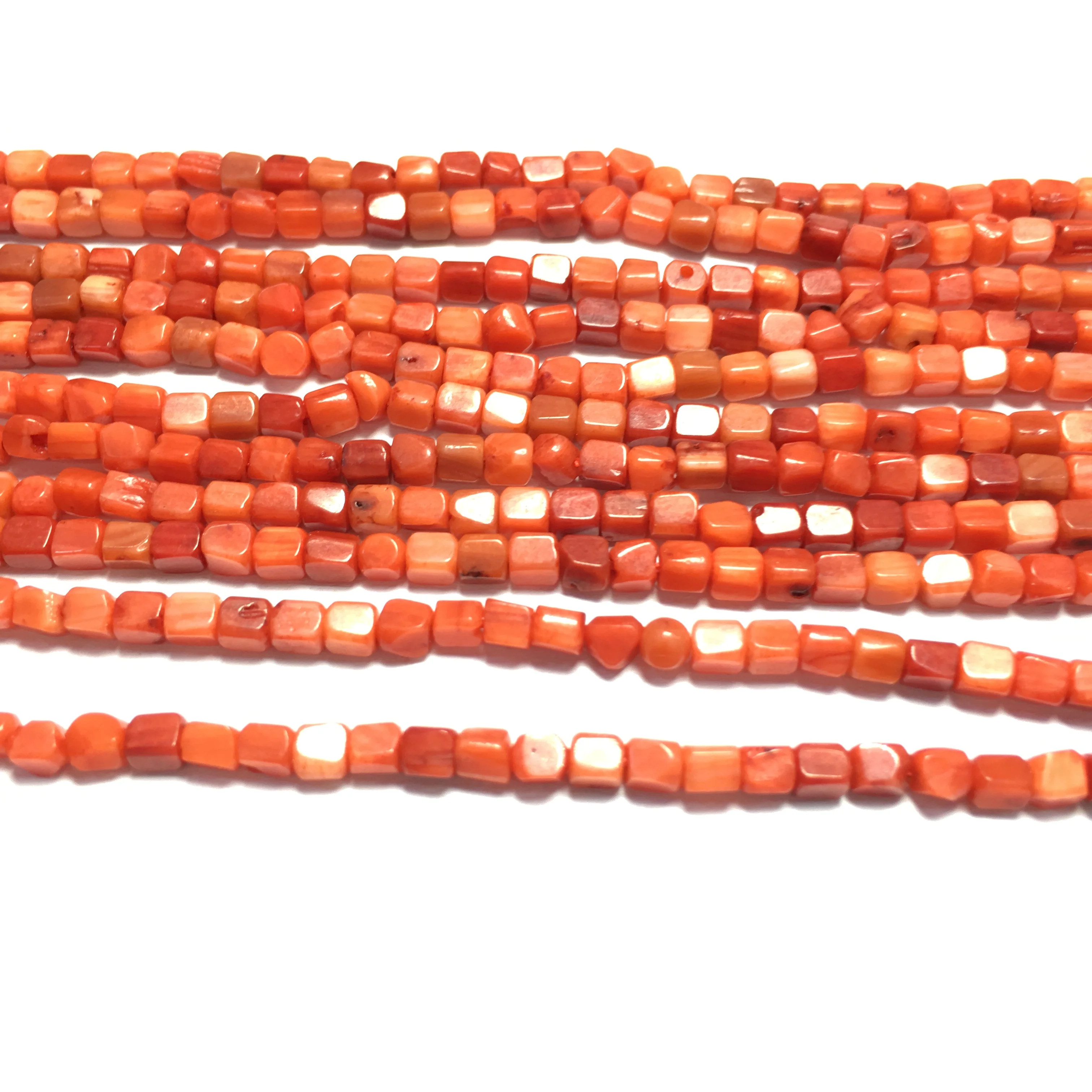 

Natural Coral Bead Real Square Coral Loose Beads Charms Accessories for Women Jewelry Making Necklace Bracelet Gift Decoration