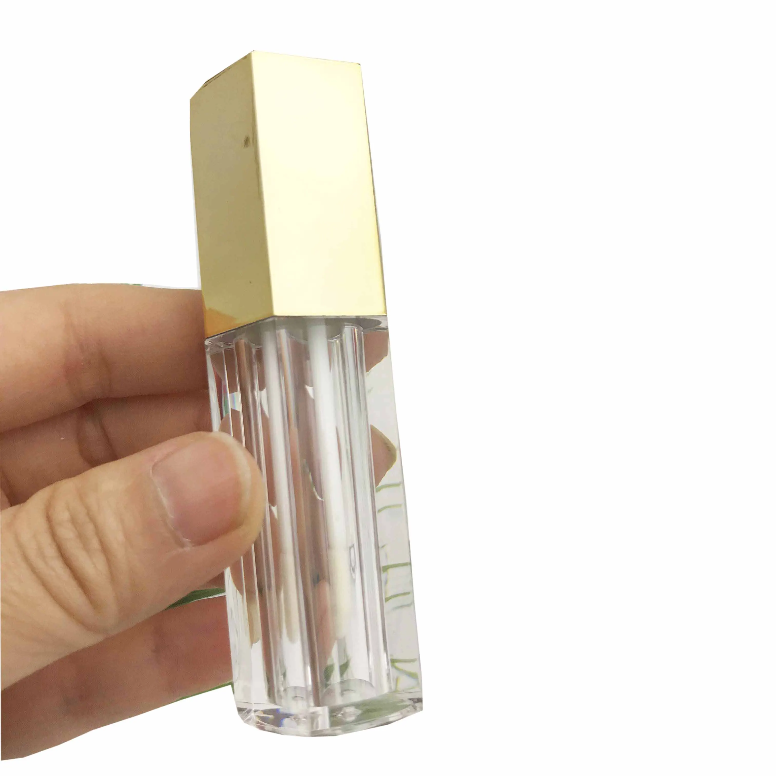 

10/20/50pcs Empty 4.5ML Five-sided Diamond Cap Lip Gloss Tube,Plastic High Class Lipstick Packing Bottle, Cosmetic Lip BlamTube