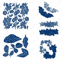 apple blossom accent foliage crescent corner swag combination new diy metal cutting dies scrapbooking decoration embossing molds