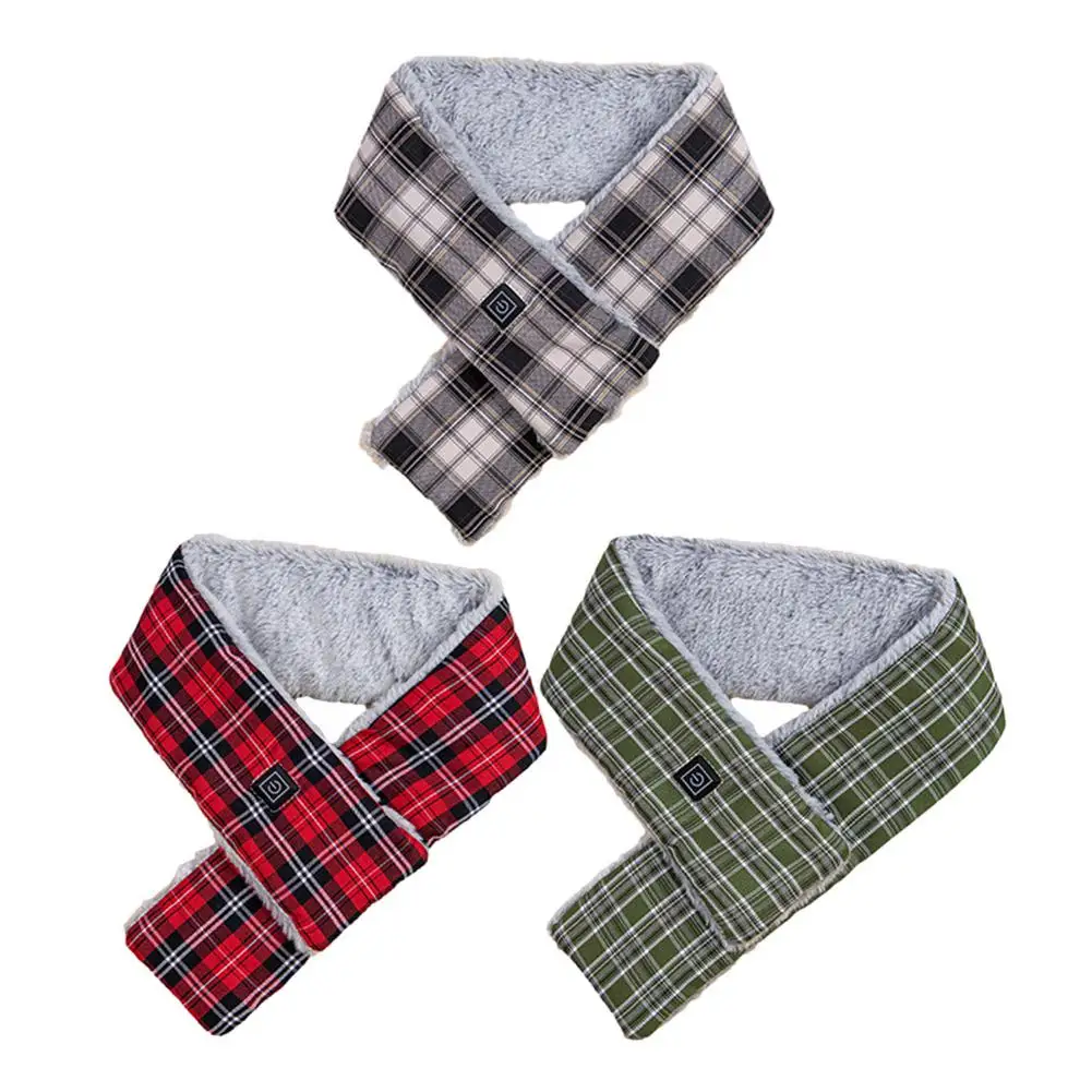 

Rabbit Fur Heating Scarf USB Charging Winter Heating Scarf Heating Christmas Scarf To Protect The Cervical Spine Men Women