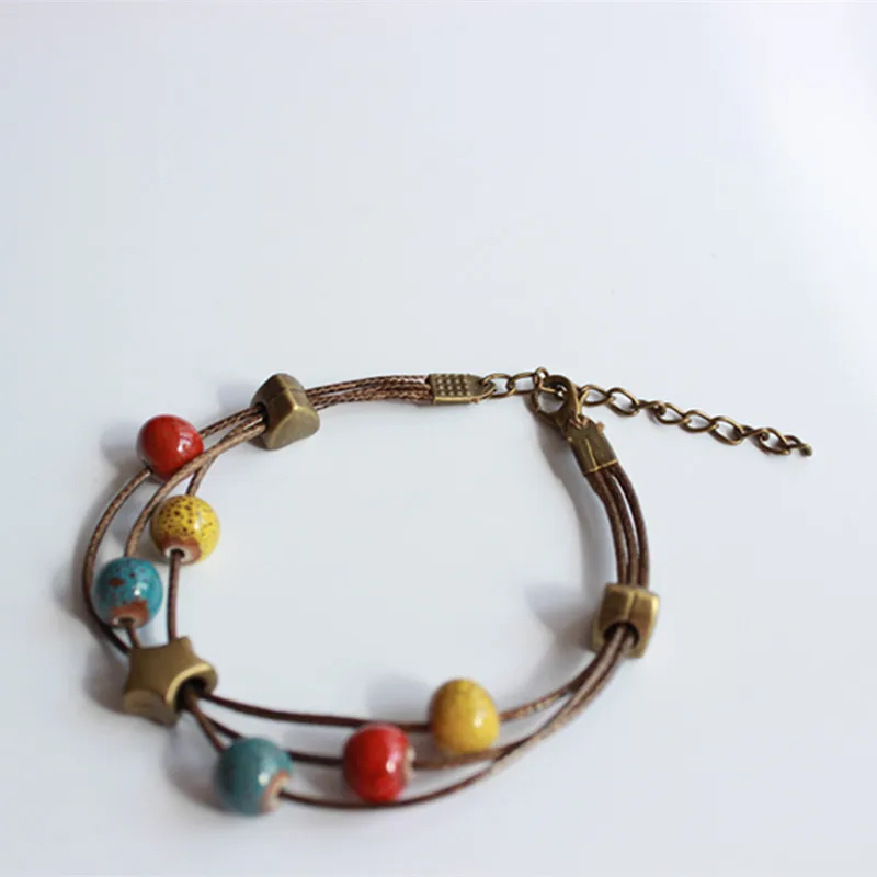 Женские керамические браслеты ручной работы сделай сам художественный ретро