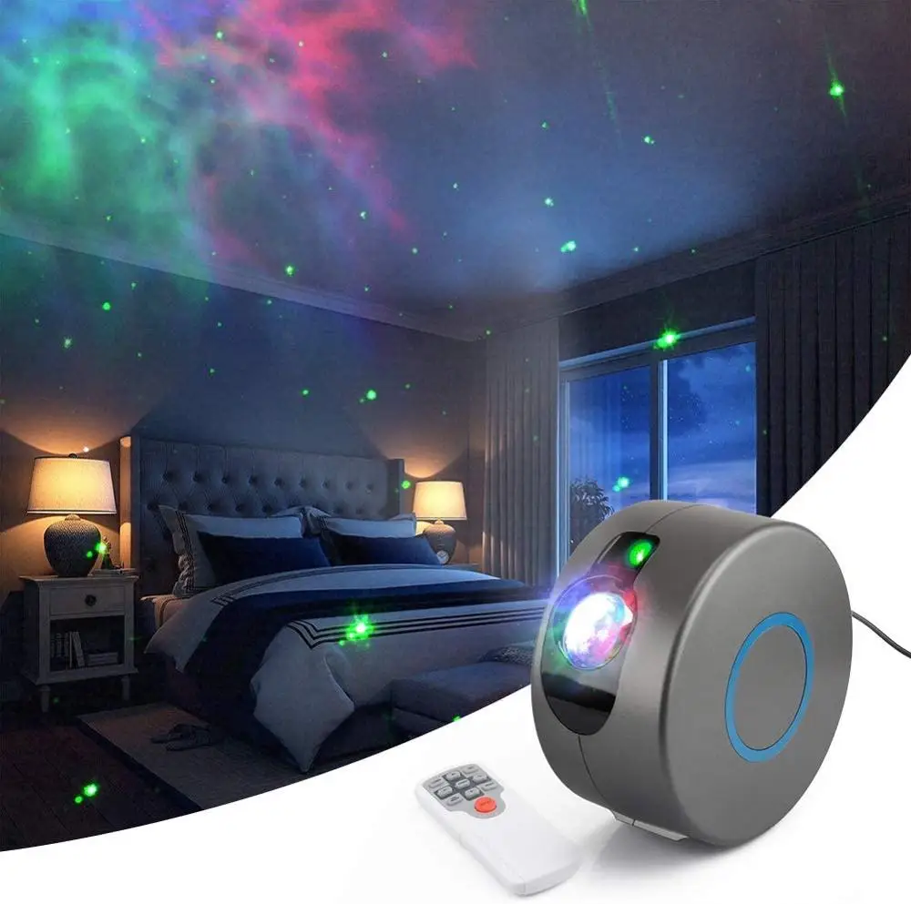 

Декоративная лампа с USB, галактика, звездное небо, проектор, светодиодный ночник, Океанский машущий водой, красочный туманный ночник, Новинка