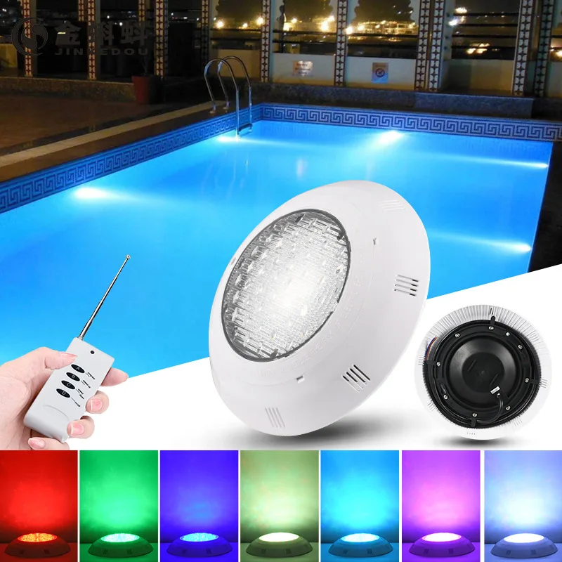 

25W 35W 45W LED Underwater Swimming Pool Lights RGB Color Changing AC12V/DC12-24V IP68 Waterproof Lamp with Remote Controller