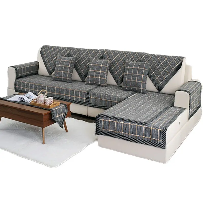 Чехлы для диванов всесезонные чехлы l-образные 1/2/3/4 мест в гостиной