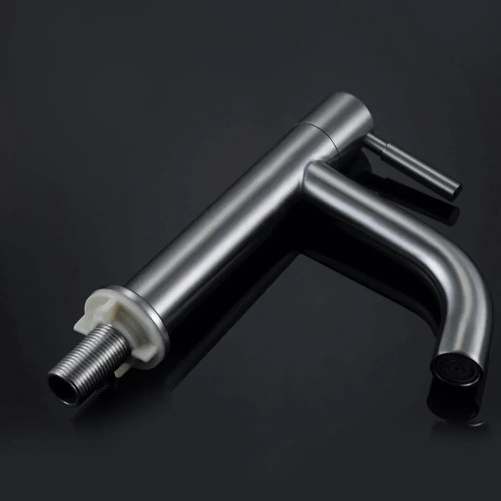 

Single Handle Sink Basin Faucet Cold Water Single Lever Bathroom Sink Faucet Kitchen Tap Deck Mounted