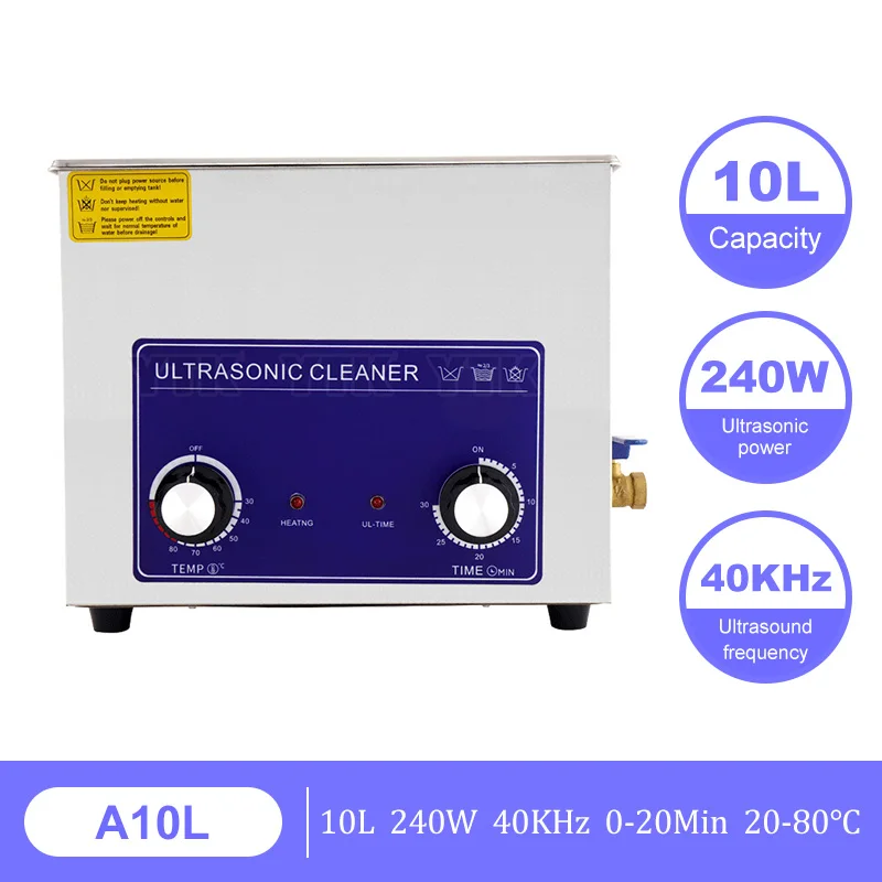 

Ультразвуковой очиститель ювелирных изделий, 10 л, 240 Вт