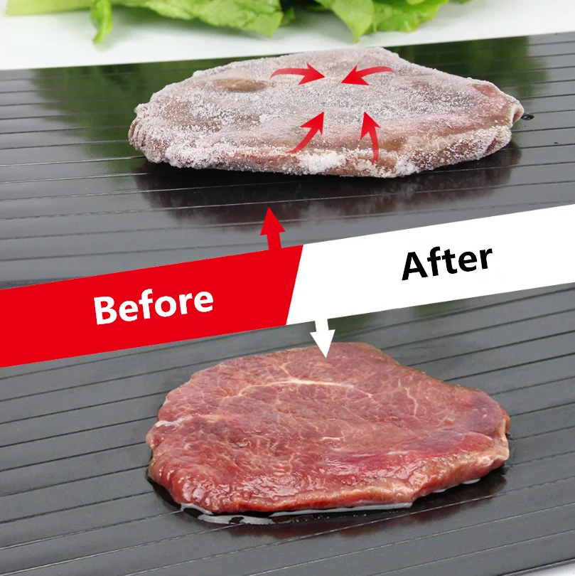 Fast Defrosting Tray Thaw Frozen Food Meat Fruit Quick Plate Board Defrost Kitchen Gadget Tool | Дом и сад