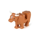 MOC Hub Строительные блоки для крупного рогатого скота, лошадь, крокодил, Горилла, тигр, детские игрушки, фигурки животных, фигурки локкингов, сборка