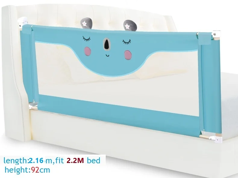 green bear-2.2m От 1,2 м до 2,2 м портативная переносная кровать для путешествий детский манеж детская забор детская кровать с загородкой safeti Rails Защитная кровать забор детская ограждение - Цвет: green bear-2.2m