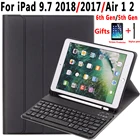 Чехол с клавиатурой для Apple iPad 9,7 2018 6 6-го поколения 5 5-го 2017 Air 1 2 Pro 9,7 A1893 A1954 A1822 A1823 A1566